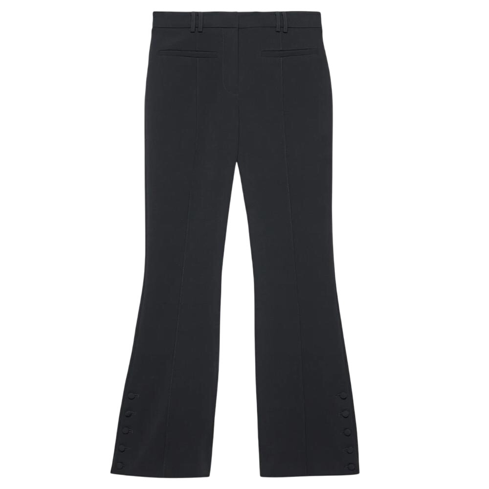 Mint Velvet Black Tailored Bootcut Trousers
